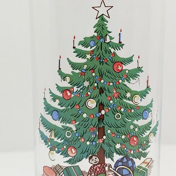 Vintage Christmas Tree Highball Glasses, Set of 4 #1340 - Picture 11 of 14